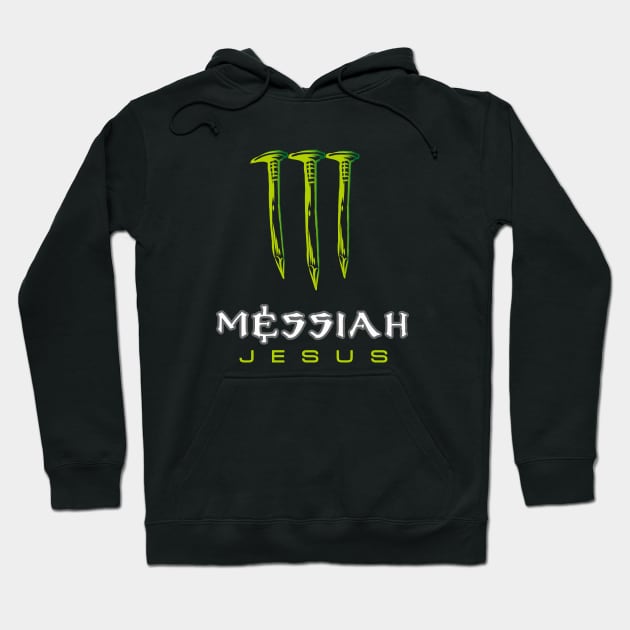 Jesus Messiah Monstrous text Hoodie by Selah Shop